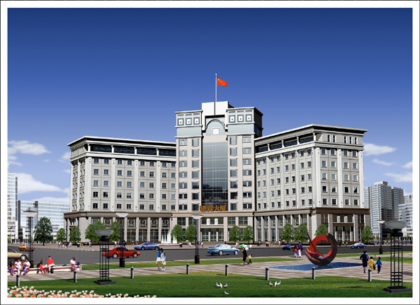 新都建设大厦政务服务中心效果图
